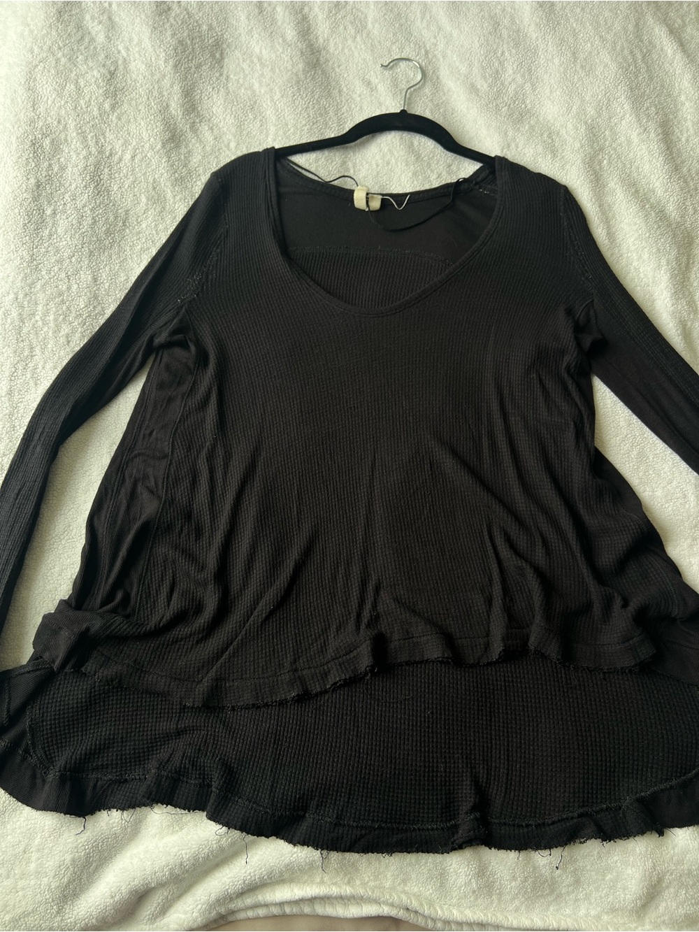 Free People We The Free Laguna Thermal Top – Black